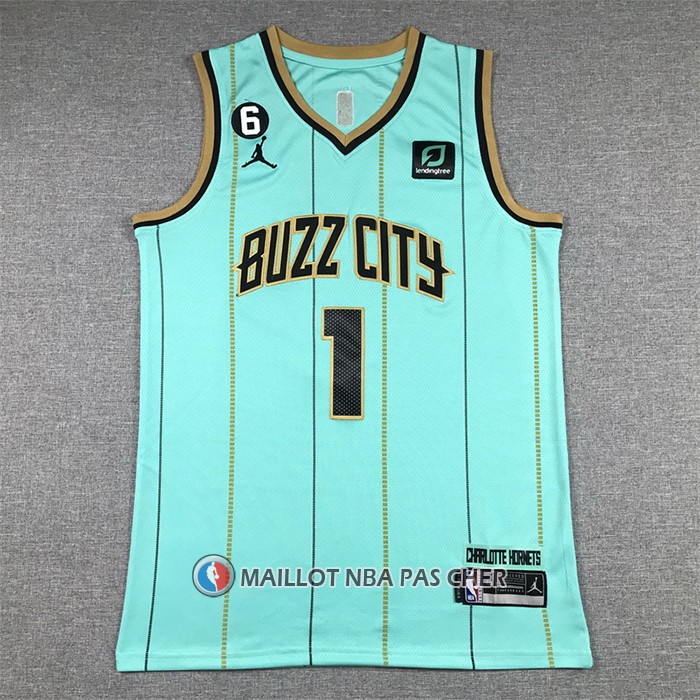 Maillot Charlotte Hornets Lamelo Ball NO 1 Ville Vert